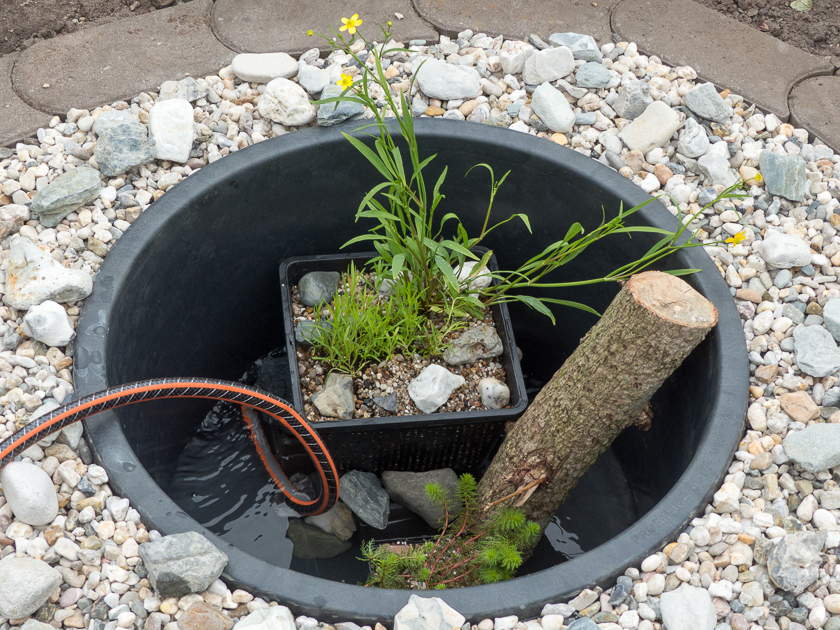 Langsam steigt der Wasserpegel